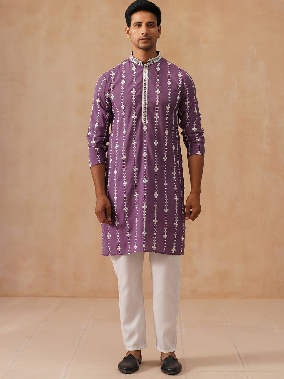 Classic Embroidered Kurta Pyjama Set