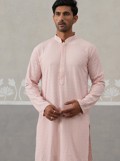 Men Embroidered Viscose Rayon Kurta With Pyjama