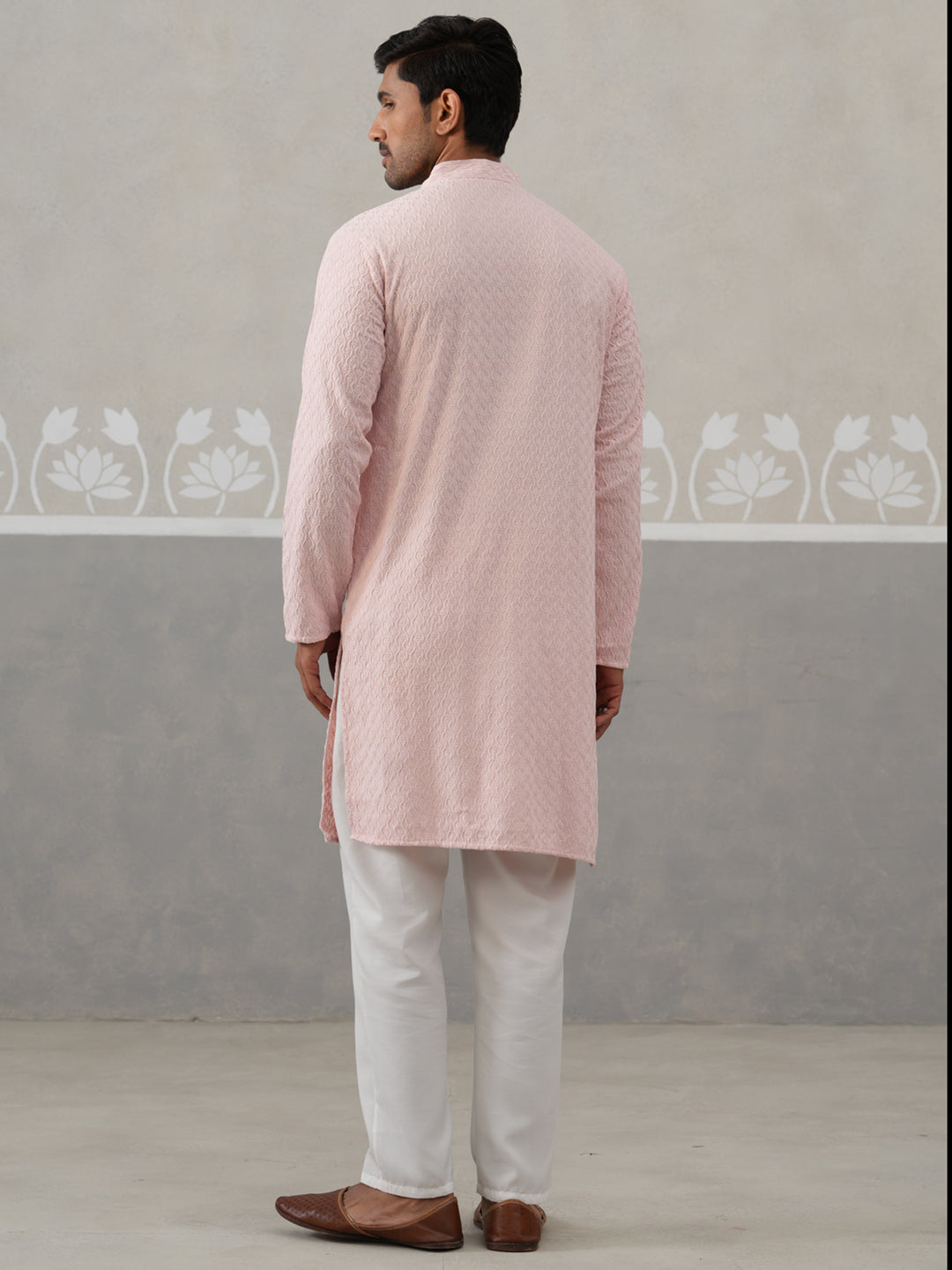 Men Embroidered Viscose Rayon Kurta With Pyjama