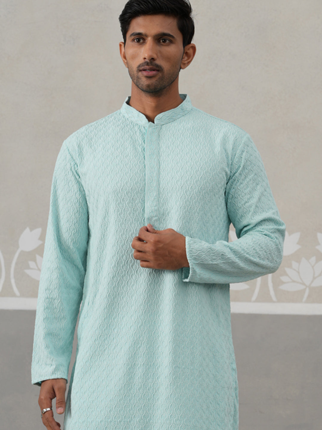 Men Embroidered Viscose Rayon Kurta With Pyjama