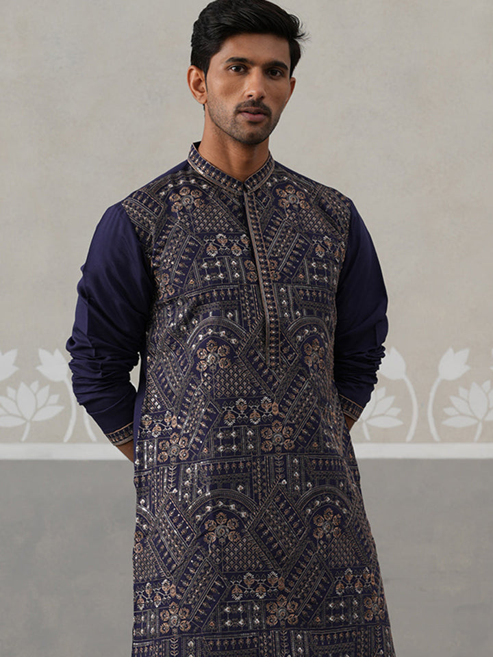Traditional Embroidered Kurta For Men