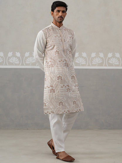 Traditional Embroidered Kurta For Men