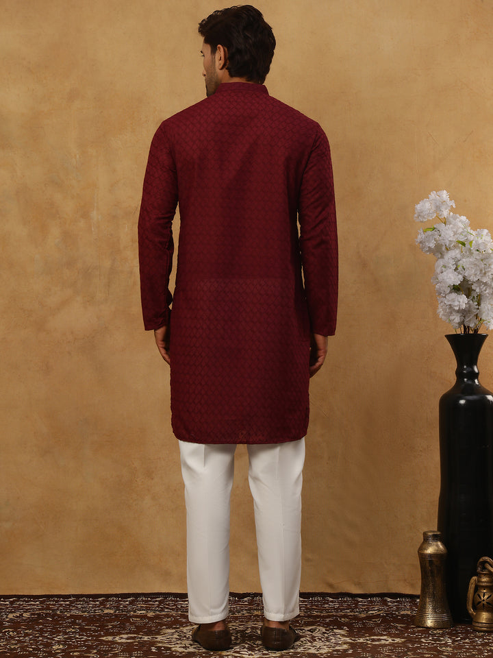 Men’S Ethnic Chikankari Kurta Pyjama