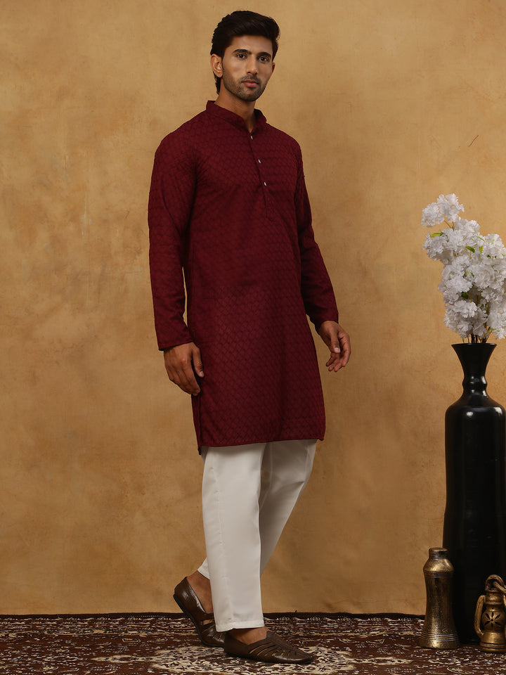 Men’S Ethnic Chikankari Kurta Pyjama