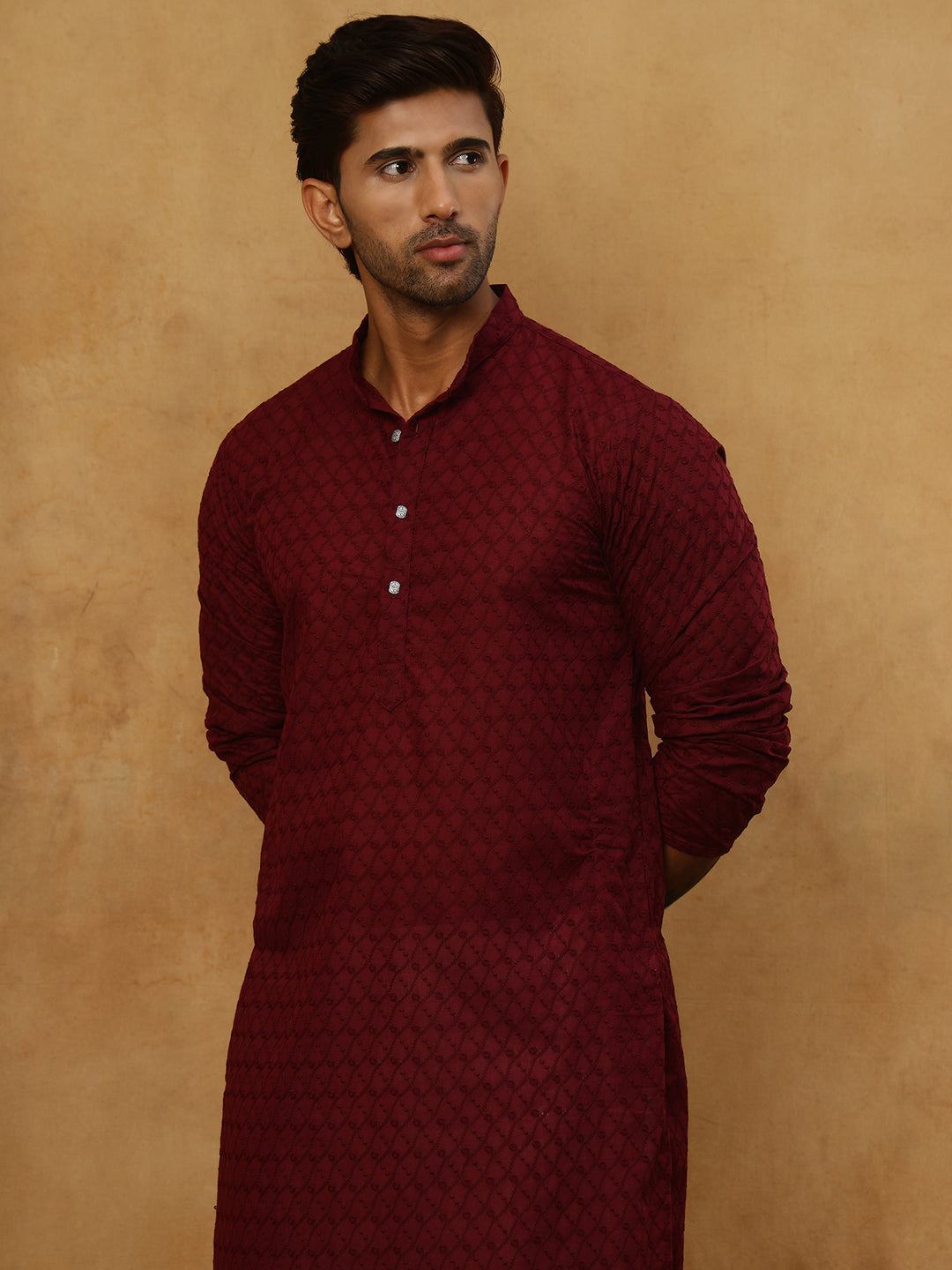 Men’S Ethnic Chikankari Kurta Pyjama