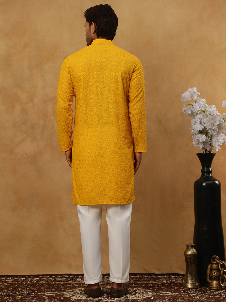 Men’S Ethnic Chikankari Kurta Pyjama