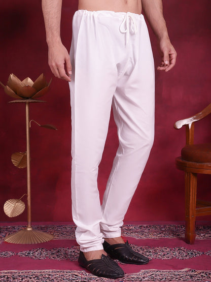 Men'S Solid Cotton Churidar Pyjama