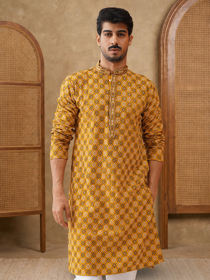 Viscose Rayon Embroidered Sequin Kurta Pyjama