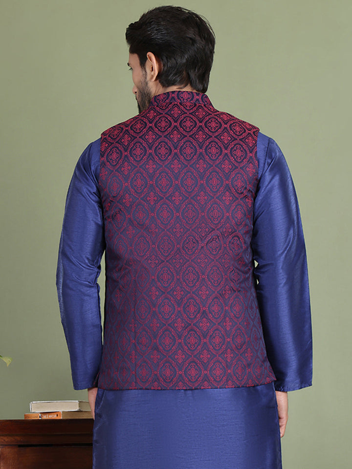 Woven Design Nehru Jacket