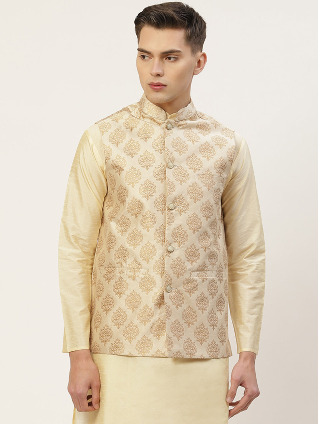 Men'S Printed Nehru Jacket