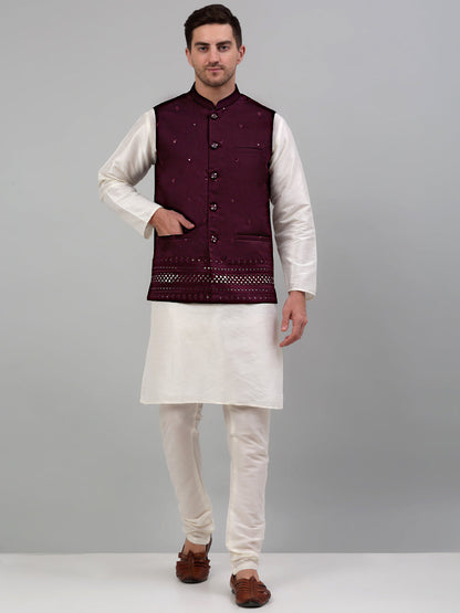 Men'S Embroidered Nehru Jacket