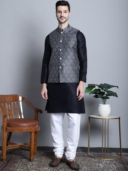 Men'S Printed Nehru Jacket