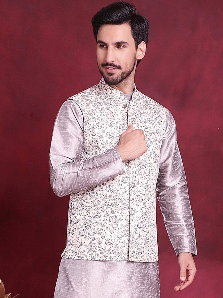 Woven Design Nehru Jacket