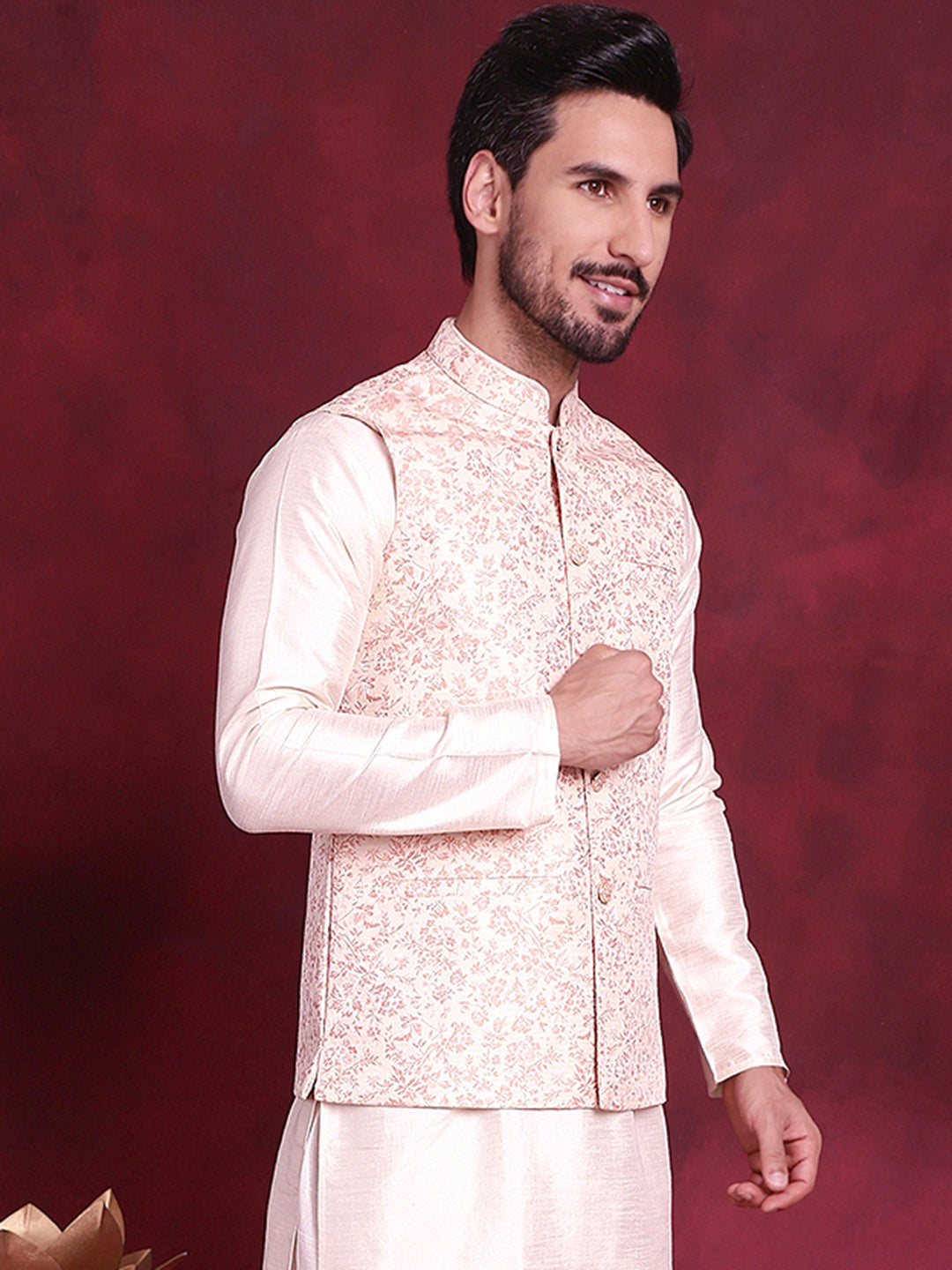 Woven Design Nehru Jacket