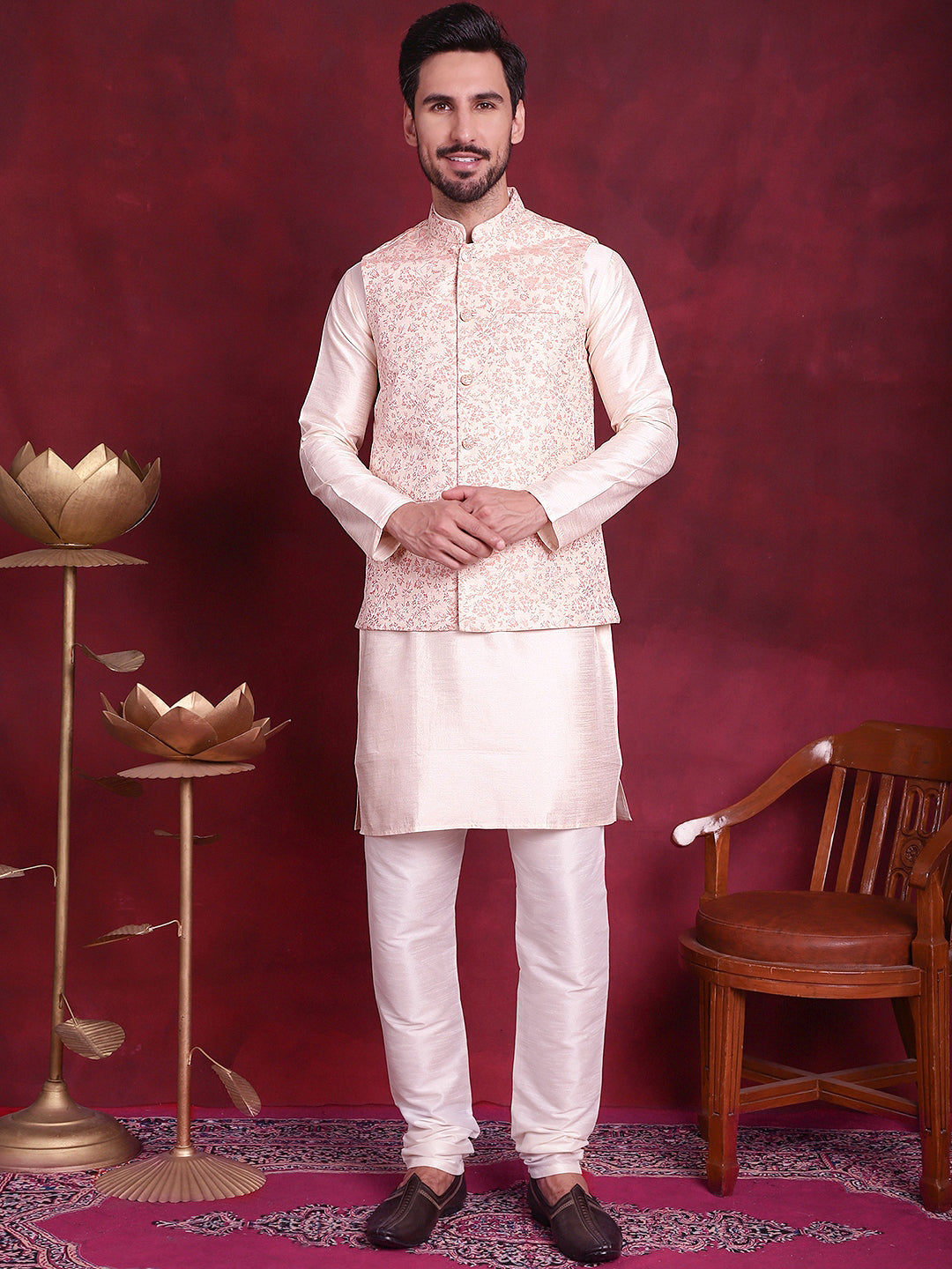 Woven Design Nehru Jacket