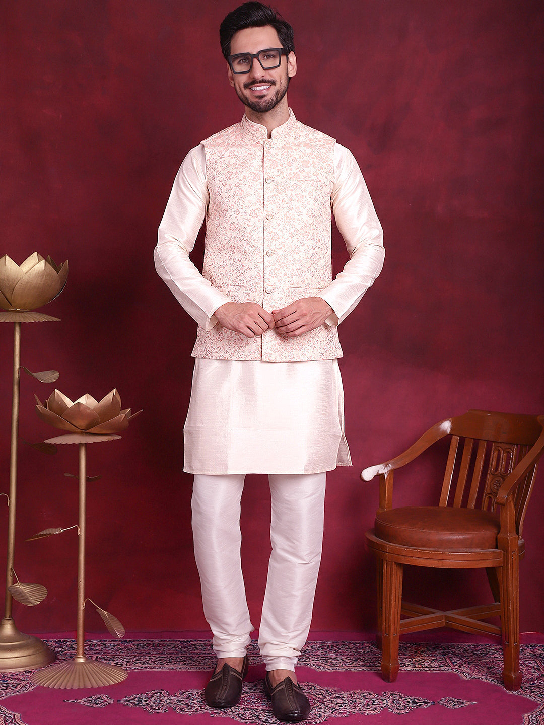 Woven Design Nehru Jacket