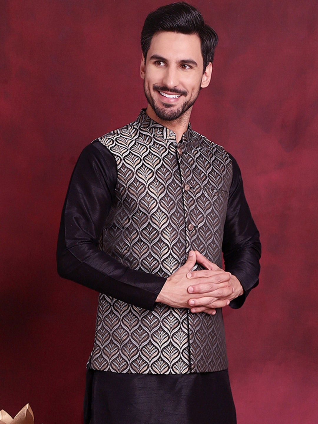 Woven Design Nehru Jacket