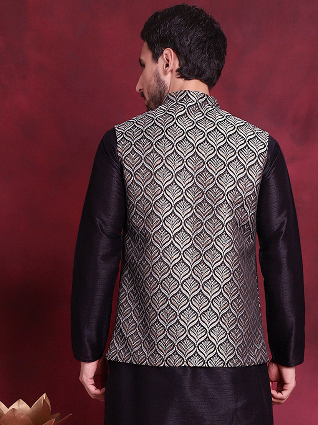Woven Design Nehru Jacket