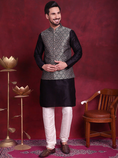 Woven Design Nehru Jacket
