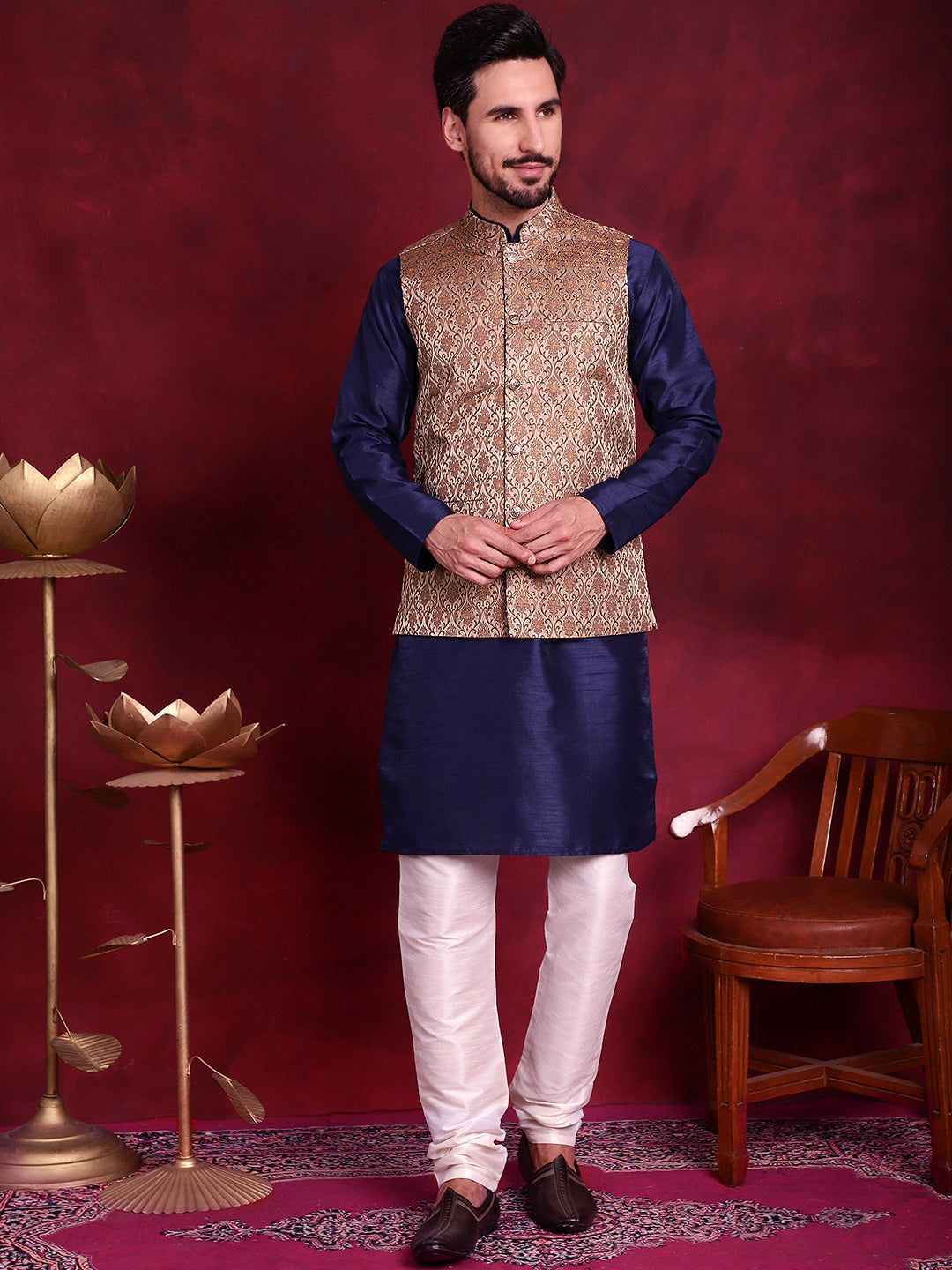 Woven Design Nehru Jacket
