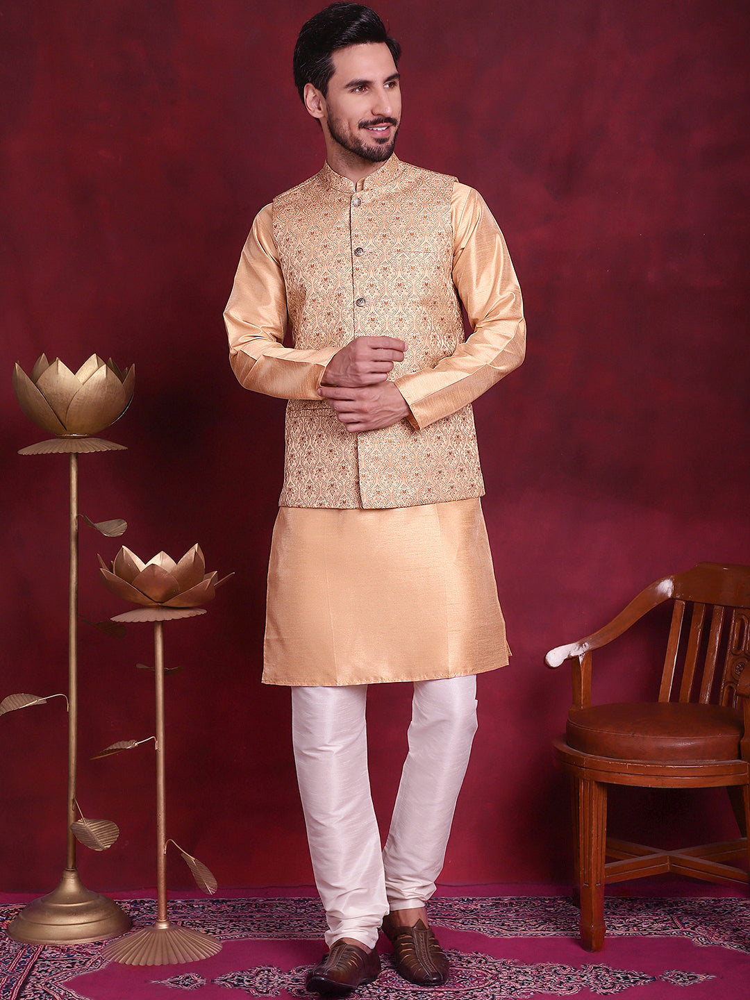 Woven Design Nehru Jacket