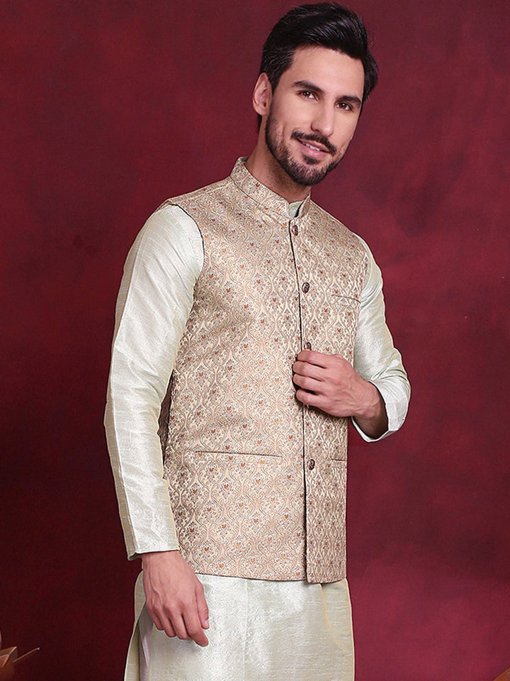 Woven Design Nehru Jacket