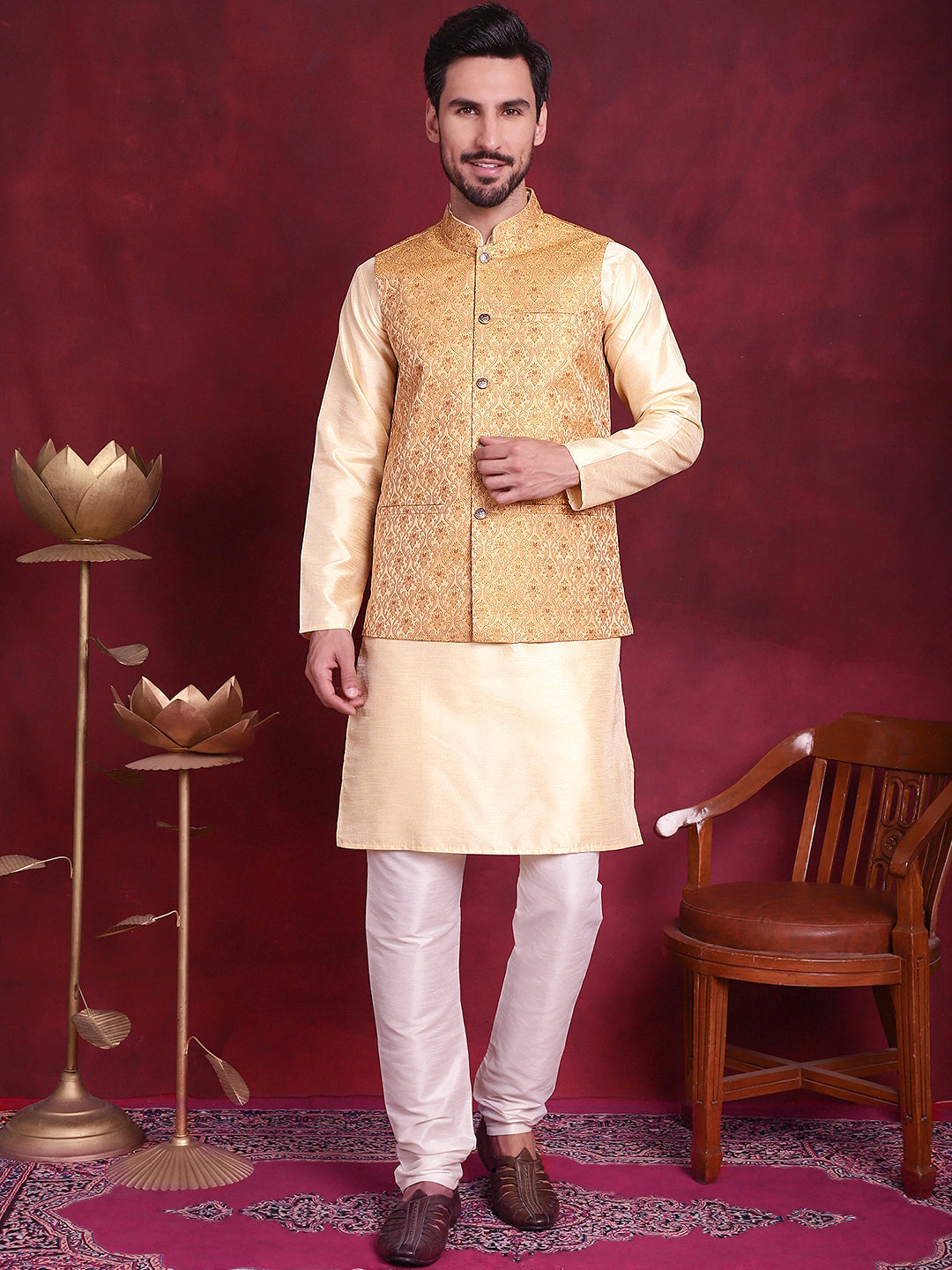 Woven Design Nehru Jacket