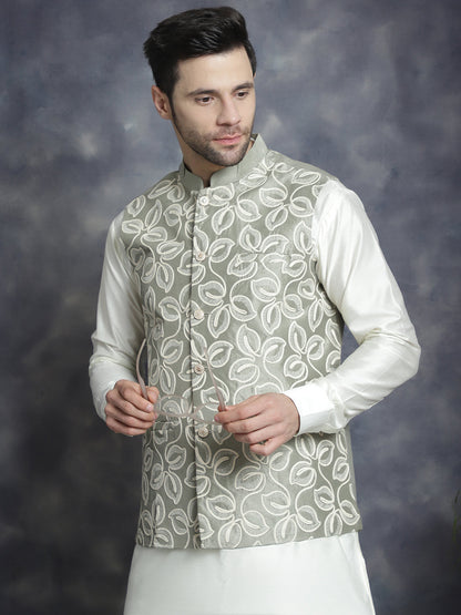 Men'S Embroidered Nehru Jacket