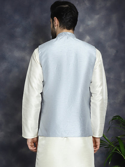 Men'S Sequins And Embroidered Nehru Jacket.