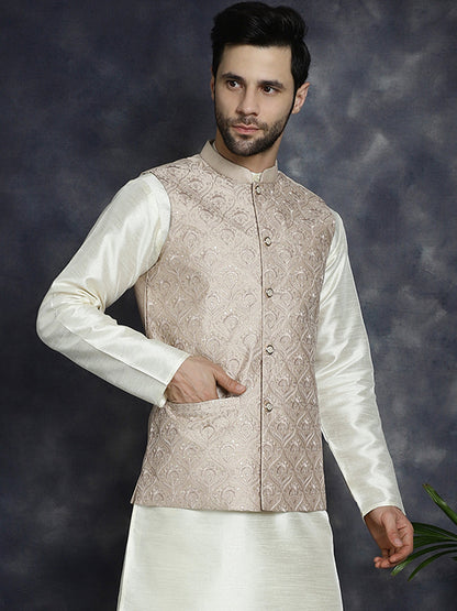 Men'S Sequins And Embroidered Nehru Jacket.