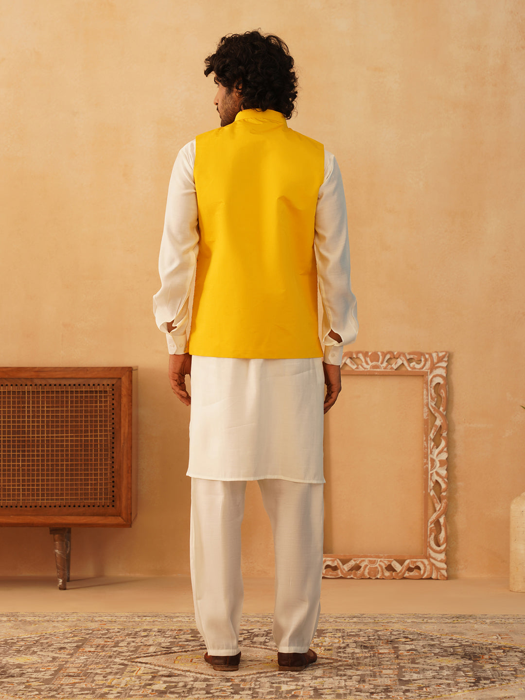 Embroidered Silk Blend Nehru Jacket