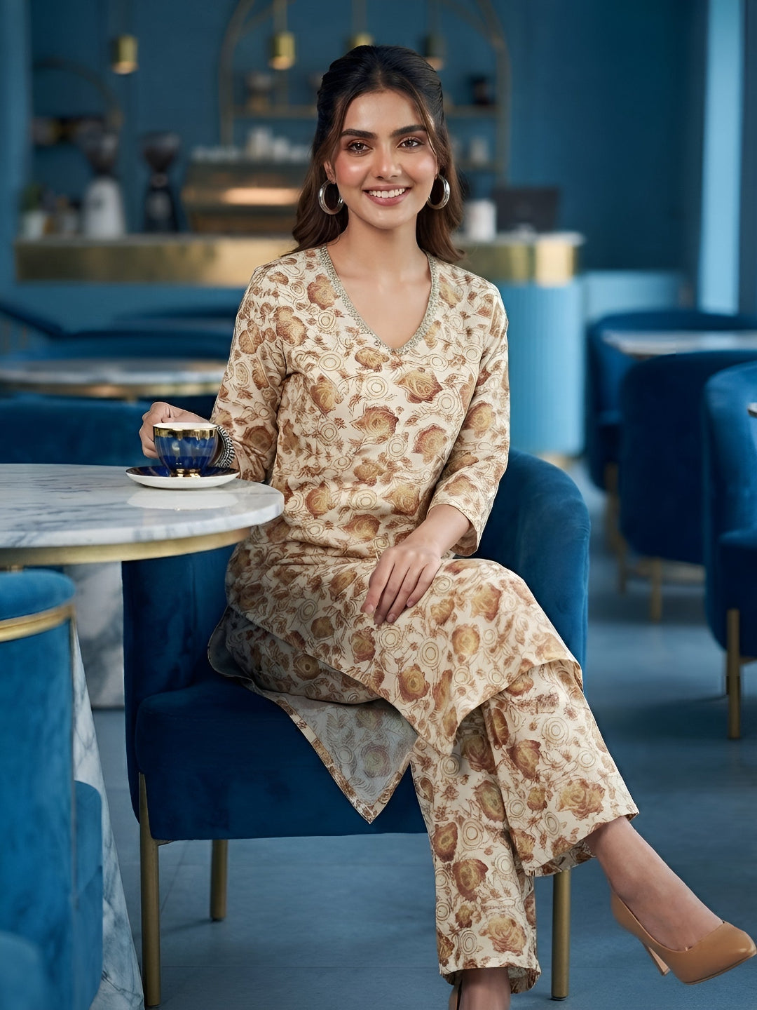 Printed Kurta Set
