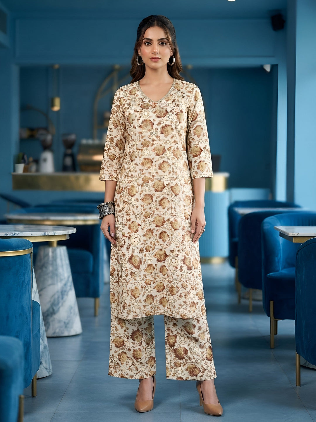 Printed Kurta Set
