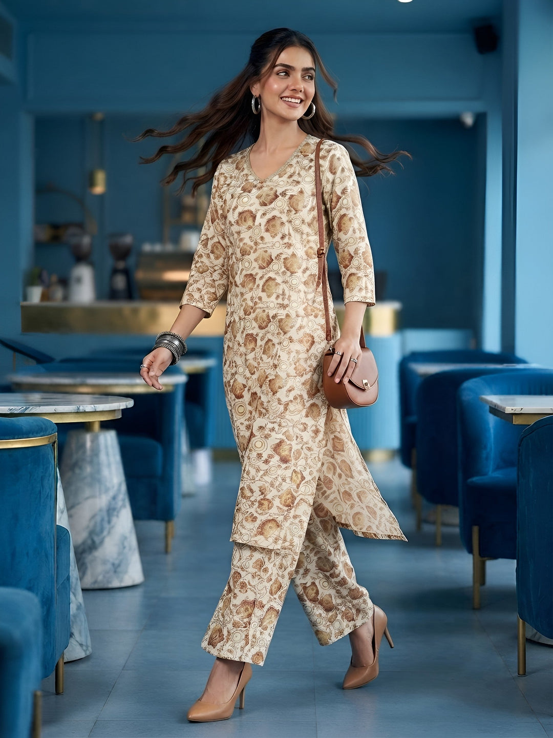 Printed Kurta Set