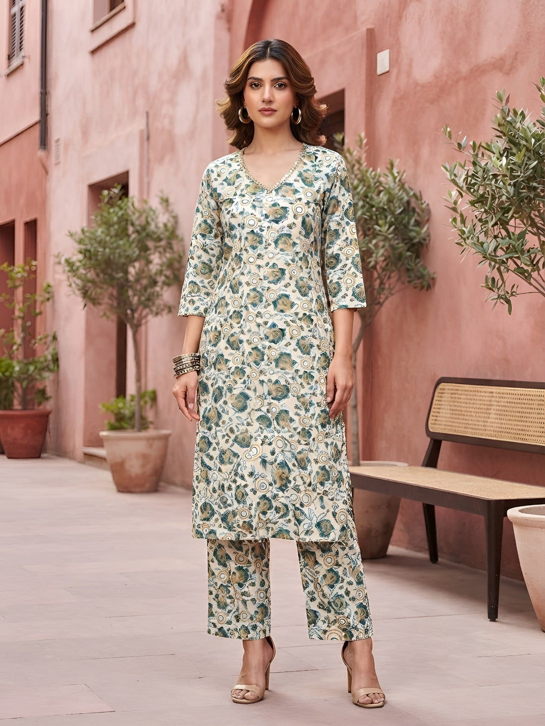Printed Kurta Set