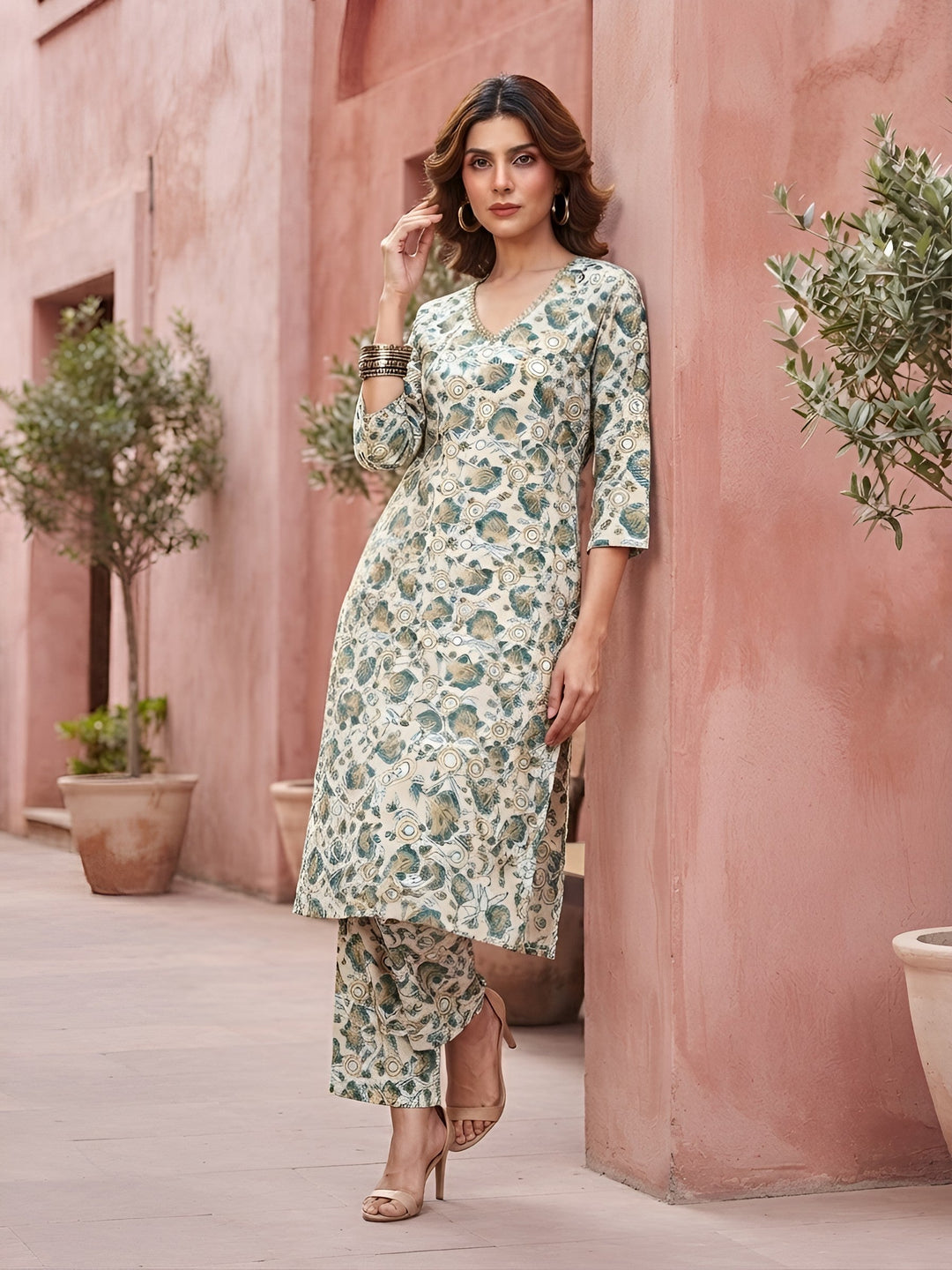 Printed Kurta Set