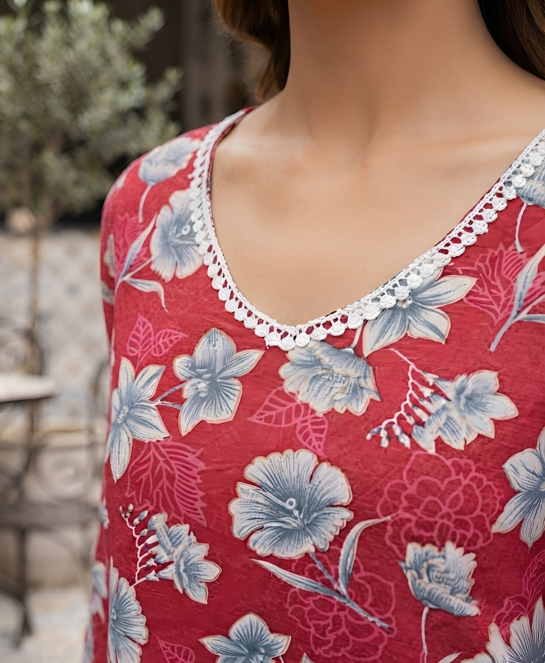 Printed Straight Kurta Set