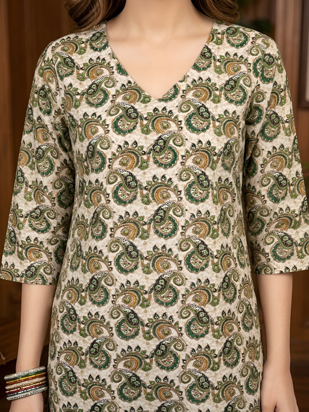Printed Straight Kurta Set With Dupatta