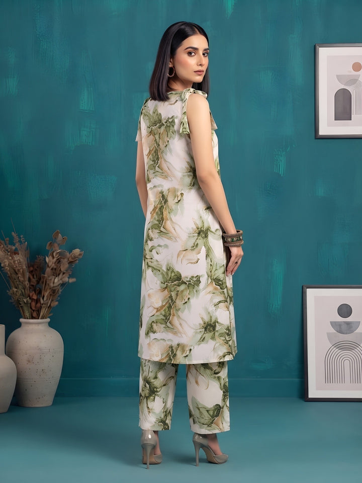 Printed Straight Kurta With Palazzo Set