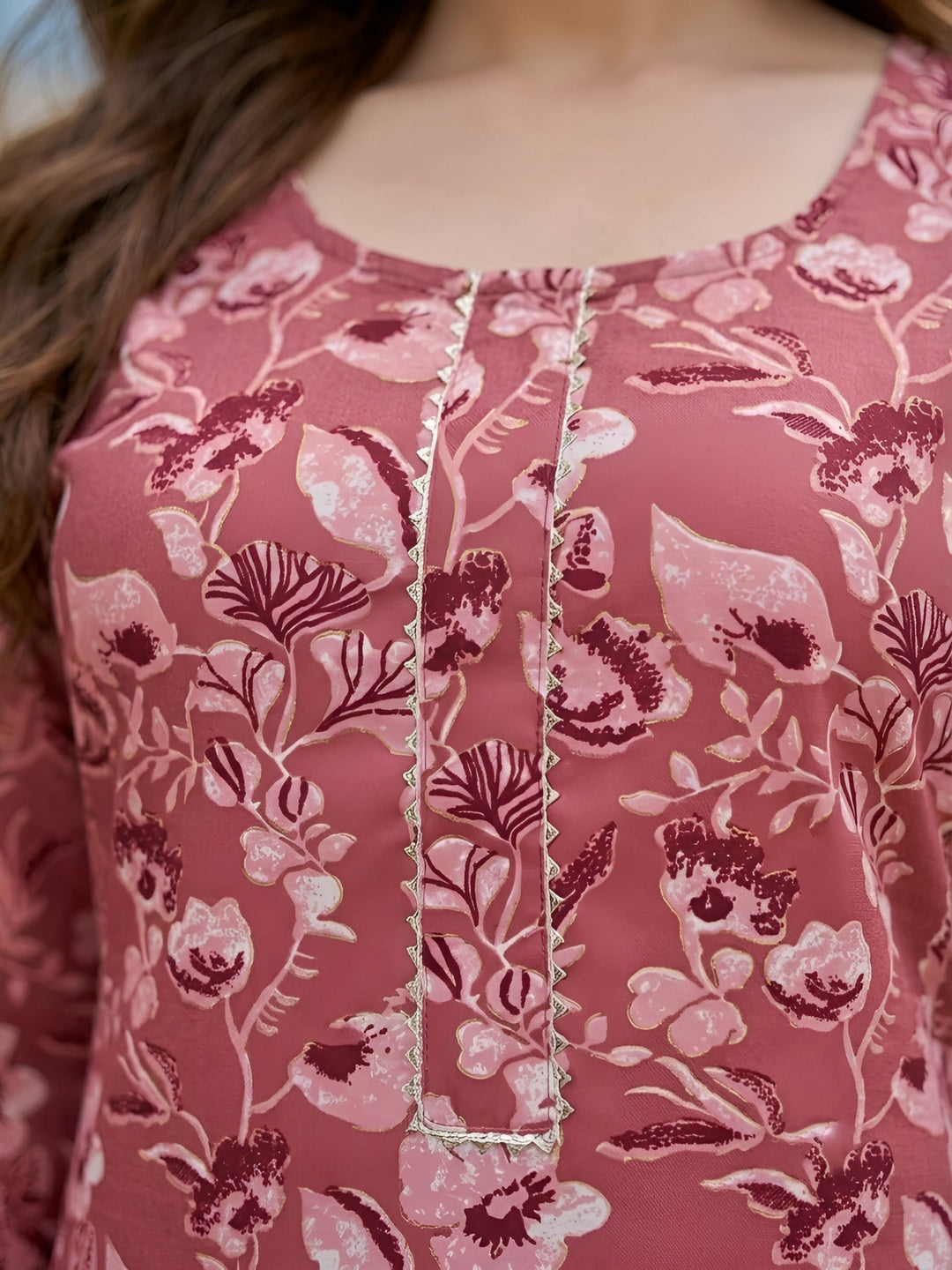 Printed Straight Kurta Set With Dupatta