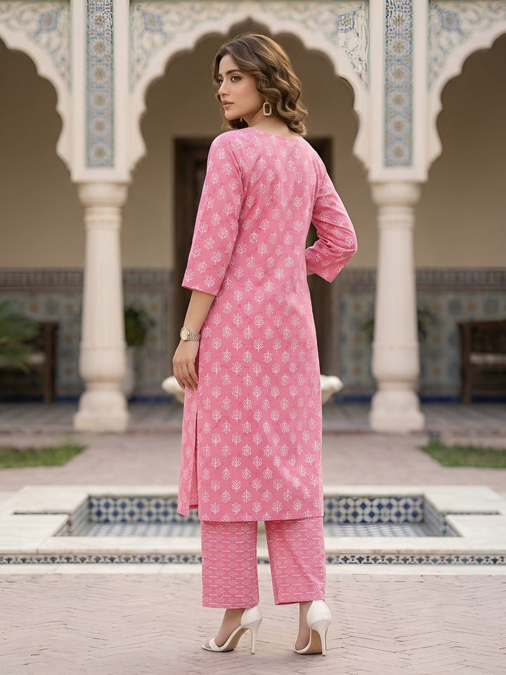 Printed Straight Kurta Set
