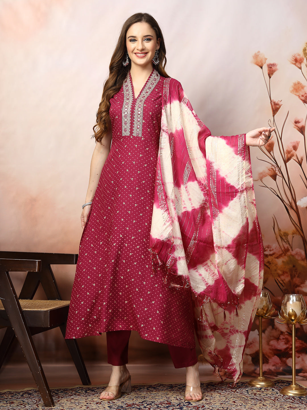 Stylum magenta rayon printed kurta – wholesale manufacturer &amp; exporter from India