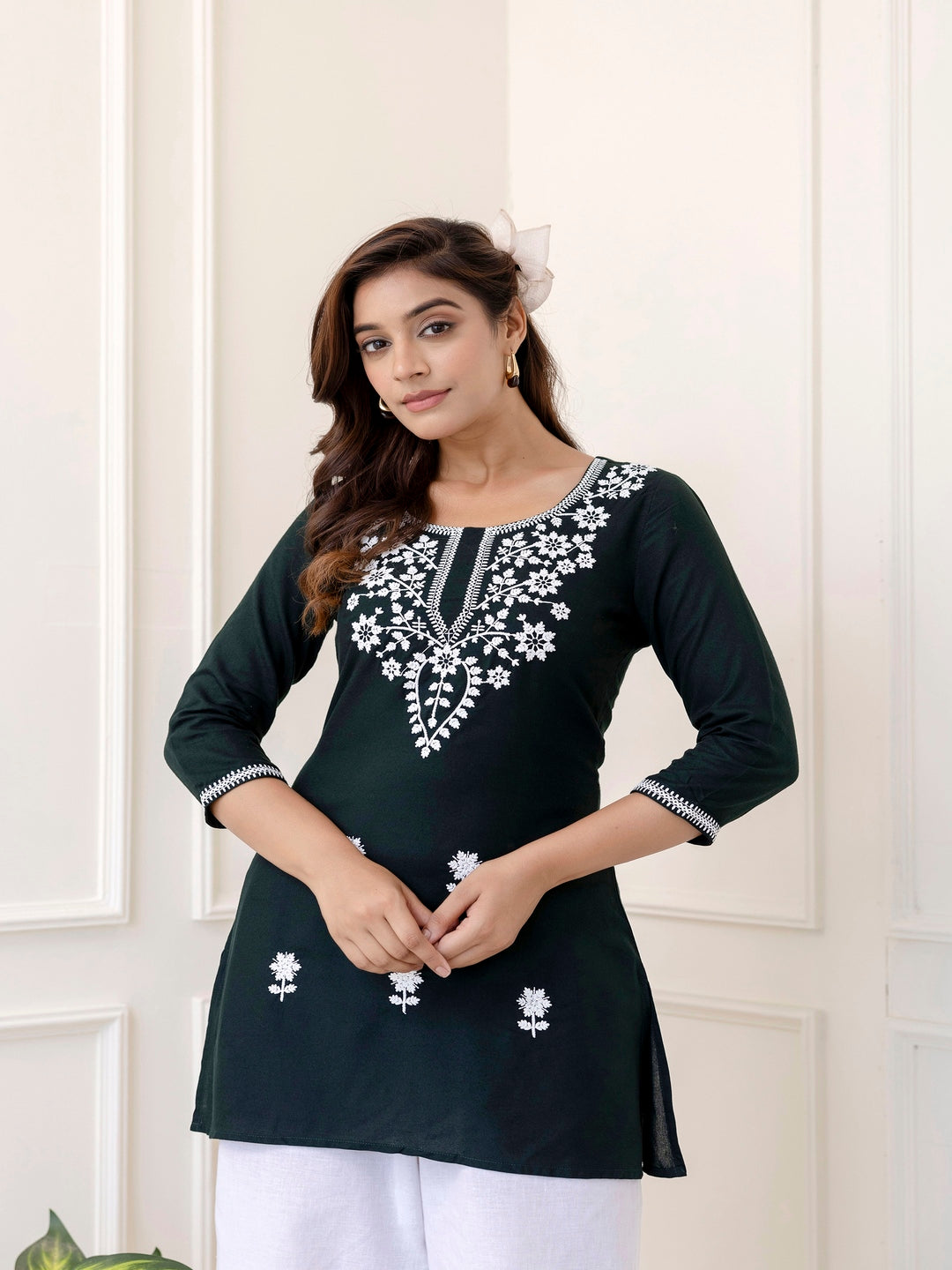 Kimayra green rayon top – wholesale manufacturer & exporter from India