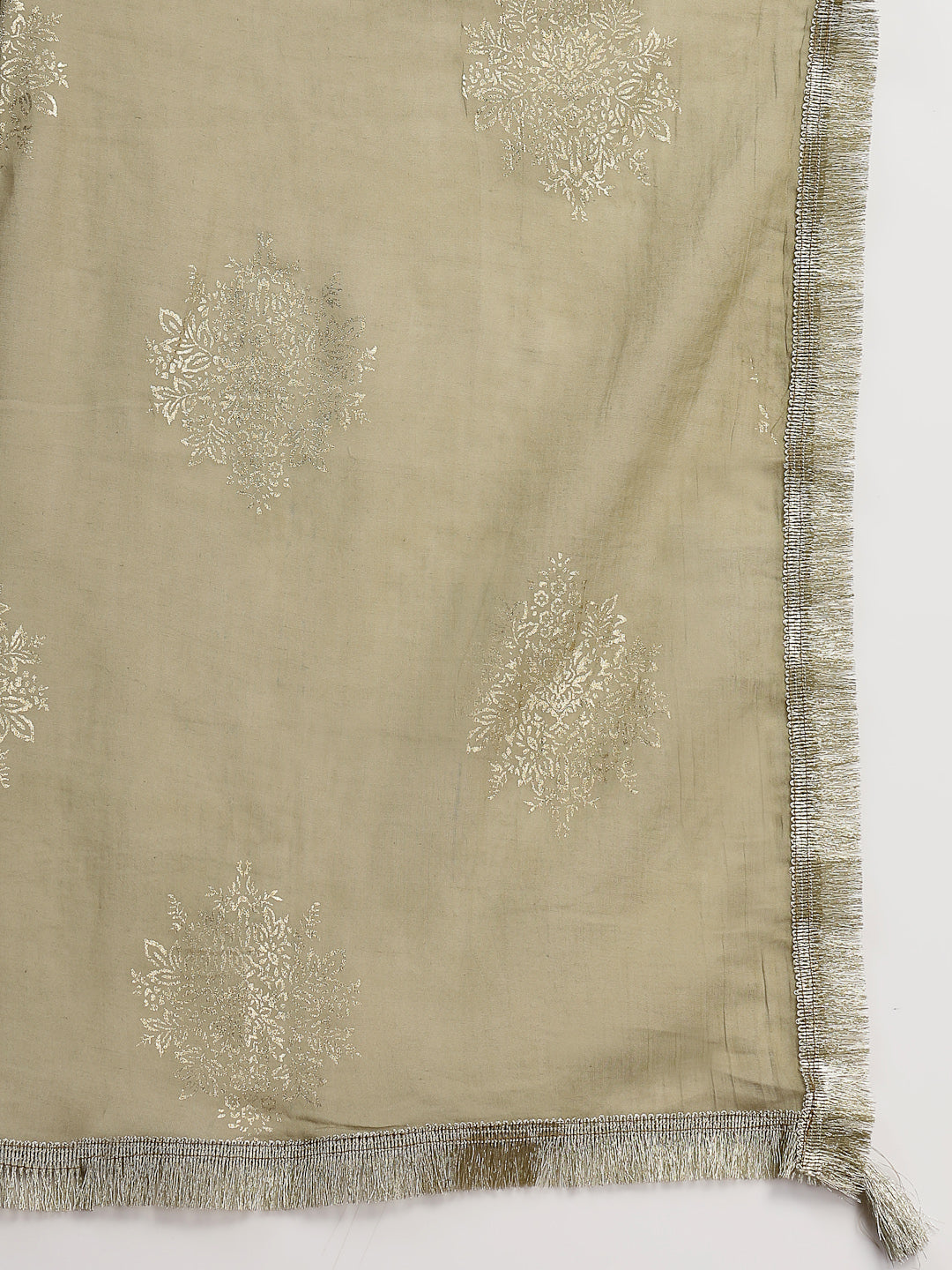 Malmal Calf Length Solid Full Sleeve Key Hole Neck Anarkali Lining Kurta Suit With Dupatta