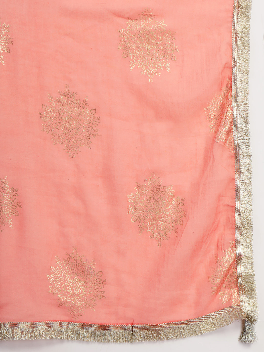 Malmal Calf Length Solid Full Sleeve Key Hole Neck Anarkali Lining Kurta Suit With Dupatta