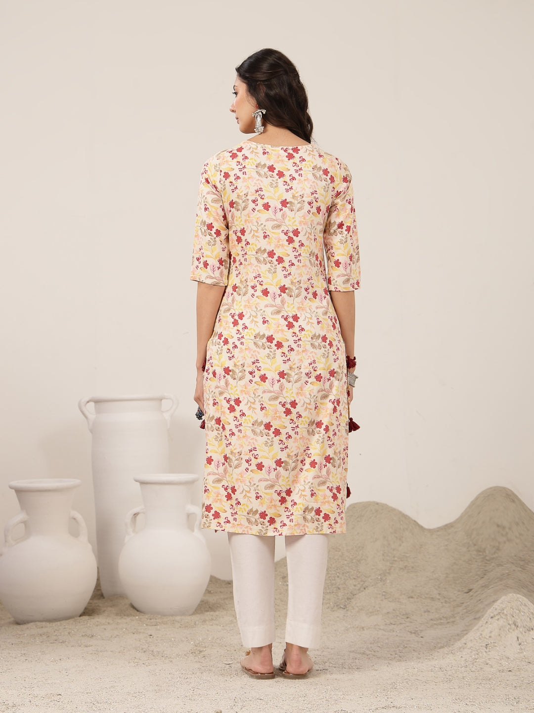 Straight Rayon Printed Kurta