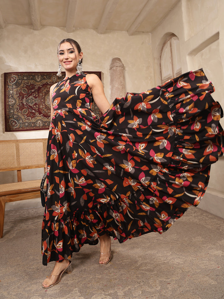 Cotton Printed Flared Kurta