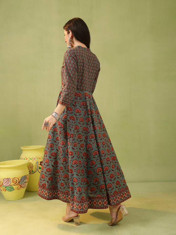 Flared Printed Cotton Kurtas