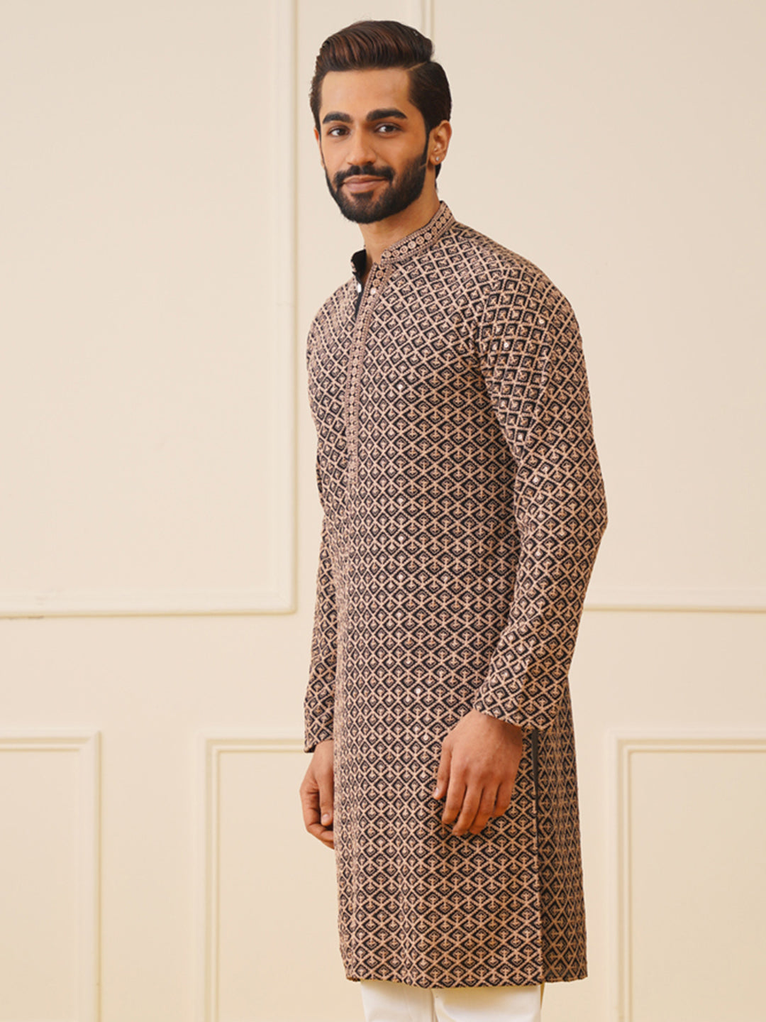 Sequin Embroidered Pure Cotton Kurtas