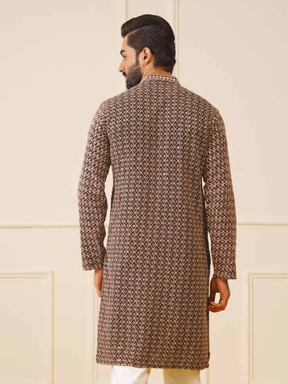 Sequin Embroidered Pure Cotton Kurtas